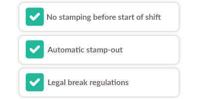 Employee time tracking rules