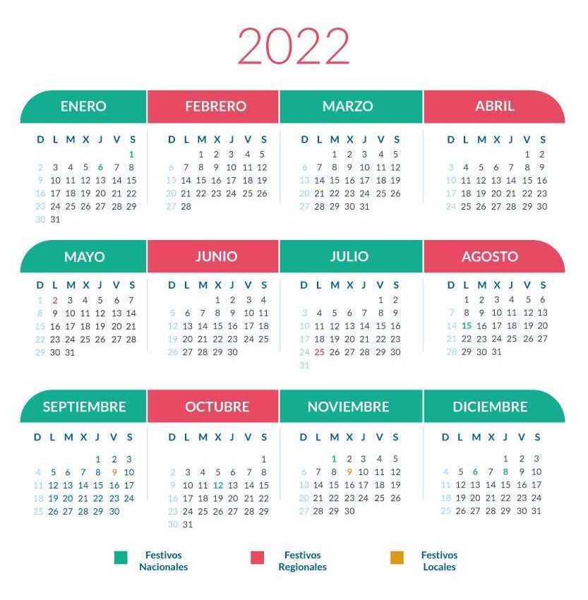 Calendario laboral 2022