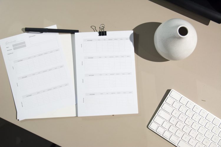 Weekly work schedule from Papershift