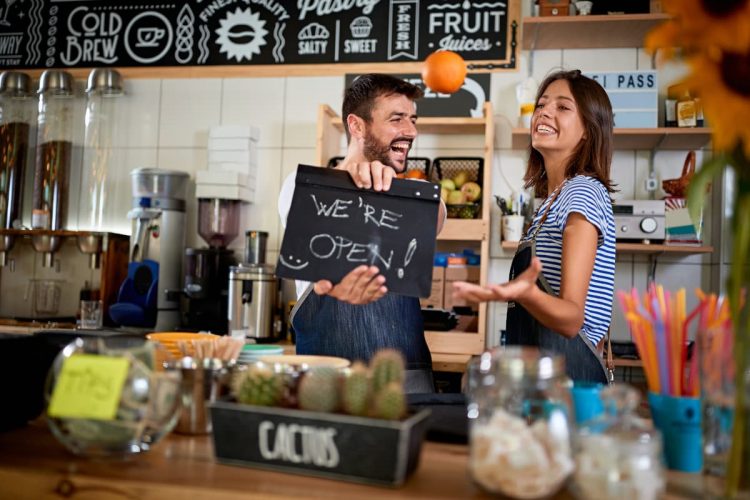 Arbeitsplatz als Café