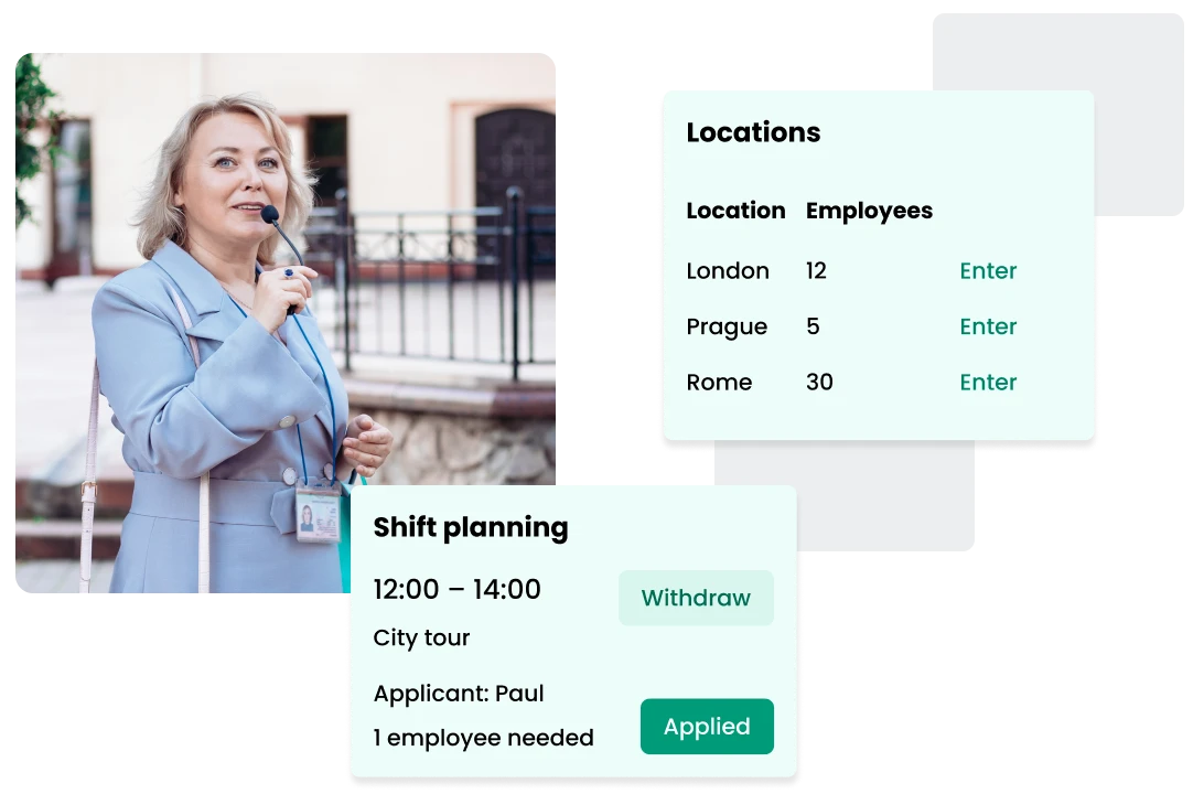 Shiftplanning by Papershift for Tourism & hospitality staff scheduling